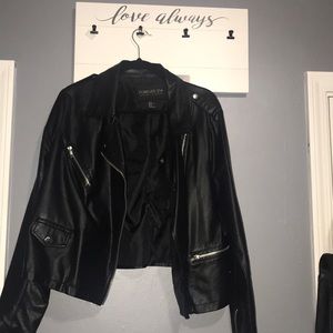 Forever 21 Faux Leather Biker Jacket